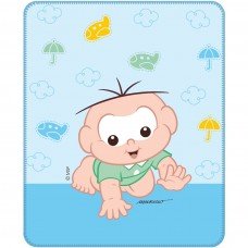 Cobertor para Bebê Incomfral Turma da Mônica Baby 90x 1,10 cms Estampa Cebolinha
